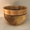 2318 Silver Maple Bowl with Sugar Maple Rim and Walnut Accent view 3