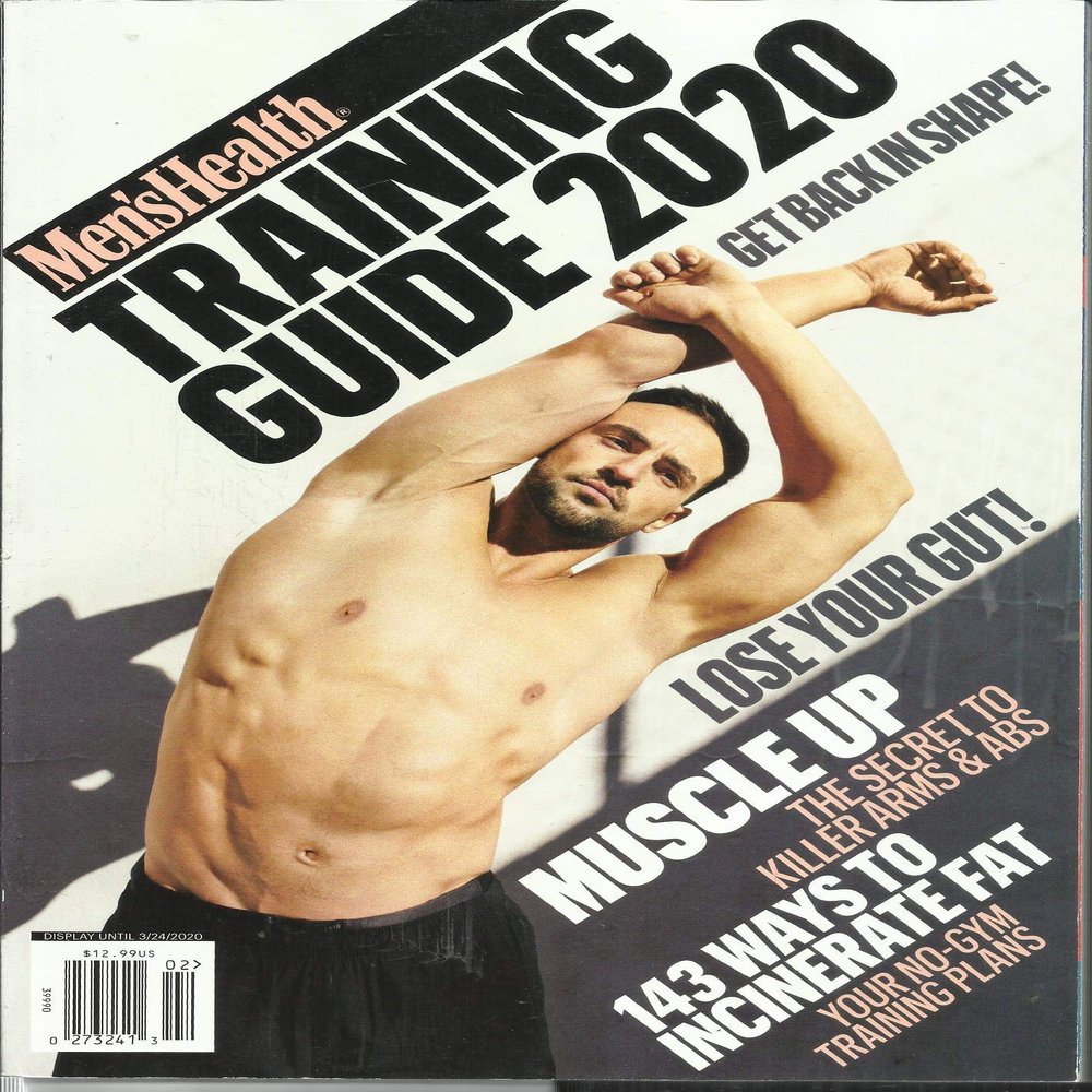 MEN'S HEALTH TRAINING GUIDE MAGAZINE, GET BACK IN SHAPE SPECIAL ISSUE, 2020 DISPLAY UNTIL MARCH, 24th 2020 ( PLEASE NOTE: ALL THESE MAGAZINES ARE PET & SMOKE FREE MAGAZINES. NO ADDRESS LABEL. FRESH FROM NEWSSTAND) (SINGLE ISSUE MAGAZINE)