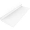 DIY CARTEL Made in The USA - 36 Inch Linear Floating Shelf - Forged Raw Steel - Industrial Heavy Duty Metal Wall Mounted Modern Rustic Shelf (36-inch x 12-inch White) view 1