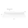 DIY CARTEL Made in The USA - 36 Inch Linear Floating Shelf - Forged Raw Steel - Industrial Heavy Duty Metal Wall Mounted Modern Rustic Shelf (36-inch x 12-inch White) view 3