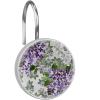 Beautiful Lilac, Shower Curtain Hooks Rings Set of 12 Decorative Stainless Steel Shower Curtain Hooks Shower Rings for Curtains Rods view 1