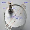 CHANCS Slow Speed Motor JS-50 12V DC 20RPM CW/CCW Brushless Mini DC Gear Motor Gear Electric Motor view 2
