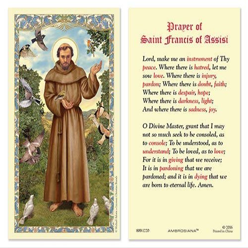Christaian Brand Catholic HCL-25P St Francis Assisi