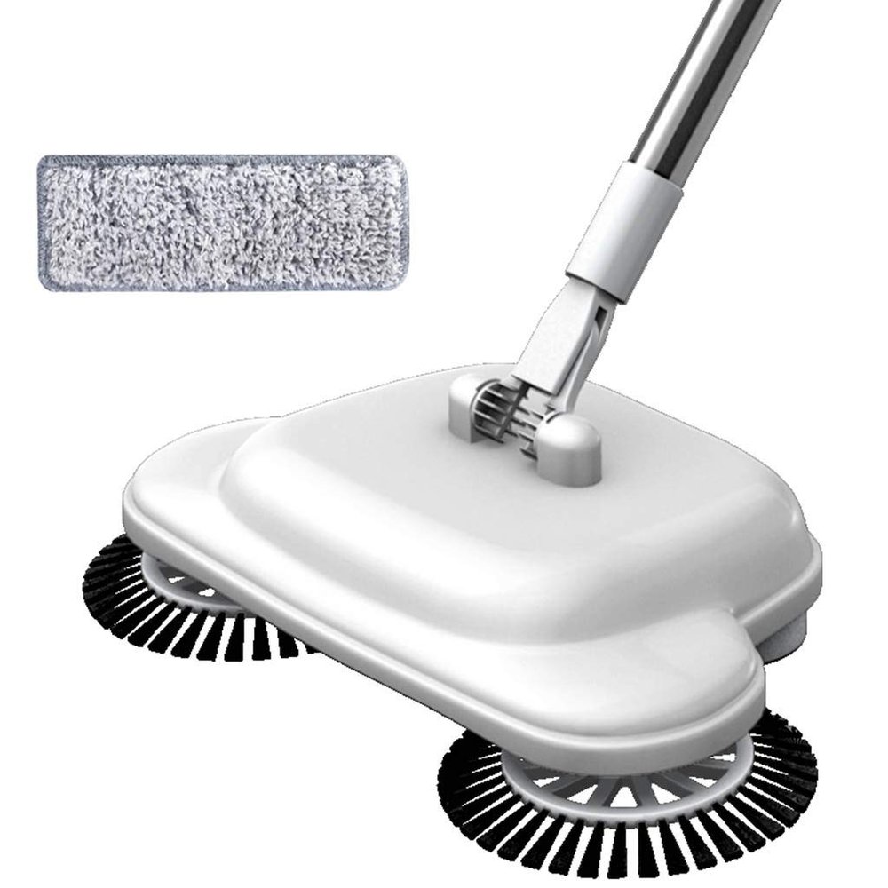 brooms NLIAN- Sweeper Manual Floor and Carpet Sweeper, 360 Rotating for Household Cleaning Automatic Hand Sweeper Hard Floor Cleaning No Need to Charge