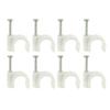 Cabilock Plastic Line Card Cable Staple Wire Anchor Heavy Duty Plastic Wire Ties Electrical Cable Staples for Cord Management view 1