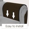 Joywell Tv Controller Holder for Couch Armchair Caddy Recliner Armrest Organizer Non Slip Sofa Arm Chair Caddie with 6 Pocket Storage for Magazine, Tablet, Phone, iPad, Dark Chocolate view 4