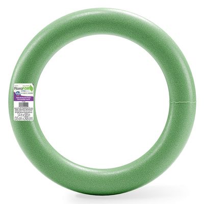 FloraCraft Extruded FloraFM Wreath 1.4 Inch x 9.8 Inch Green