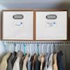 Niche Cubo Set of 2 Foldable Fabric Storage Bin with Label Holder- White view 2