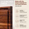 John Boos BBQ Series Rectangular Wooden Walnut Cutting Board 17x21  1.5 Thick, 15-lb Reversible Butcher Block with Juice Groove, Edge-Grain & Finger Grips  Made in the USA view 3
