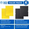 Fette Filter - 116131 H13 True HEPA Replacement Filter I Compatible with Winix Filter I for C555 Air Cleaner Includes 2 HEPA Filters + 2 Washable Enhanced Activated Carbon # 116131 view 2