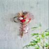 Tokyodo MH000035-003 Mizuhiki Flower Bowknot, Red and White, Approx. L 2.6 x W 3.3 inches (6.5 x 8.5 cm), Pack of 4 view 2