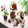 Tokyodo MH000035-003 Mizuhiki Flower Bowknot, Red and White, Approx. L 2.6 x W 3.3 inches (6.5 x 8.5 cm), Pack of 4 view 4
