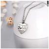 Stainless Steel Funeral Cremation Heart with Seagulls Heart Locket Pendant Keepsake Urn Necklace For Ashes Memorial Jewelry Mementos With Funnel Kit (Silver Heart) view 2