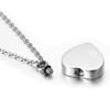 Stainless Steel Funeral Cremation Heart with Seagulls Heart Locket Pendant Keepsake Urn Necklace For Ashes Memorial Jewelry Mementos With Funnel Kit (Silver Heart) view 3