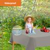 Silver Disposable Plastic Tablecloth for Rectangle Tables (12 Pack) Premium Decorative Table Cloths for Parties, Events & Weddings, Indoors & Outdoors, 54 x 108 inches, Plastic Table Cover view 4