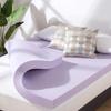 Mellow 4 Inch Ventilated Memory Foam Mattress Topper, Soothing Lavender Infusion, CertiPUR-US Certified, Full view 1