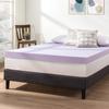 Mellow 4 Inch Ventilated Memory Foam Mattress Topper, Soothing Lavender Infusion, CertiPUR-US Certified, Full view 2