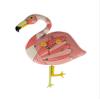 Allen Designs Crazy Legs Pink Flamingo Pendulum Wall Clock view 1