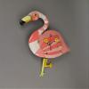 Allen Designs Crazy Legs Pink Flamingo Pendulum Wall Clock view 2
