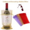 Shintop Organza Wine Bags 750ML, 14 1/3 x 6 1/3 inches Wine Bottle Gift Bags with Drawstring for Wedding Birthday Party Festival Gift Favors (3 Colors, 30pcs) view 4