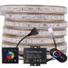 XUNATA RGB LED Strip Lights, 110V Color Changing Light Strip Dimmable with Remote, SMD5050 60 LEDs/M IP67 Waterproof Rope Lights for Holiday Party Festival Celebration Ambiance Lighting (62ft/19m) view 1