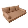 Prolinemax |SLIPCOVER ONLY|S3 Outdoor Daybed Mattress Bolster Backrest Cushion Covers Piped Trim Queen AD104 view 1