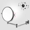 FOGUO Wall Mounted Makeup Mirror, Magnifying Wall Bathroom Mirror, Two-Sided Extendable, 360 Degree Swivel, Stainless Steel, for Bathroom, 8 in view 4