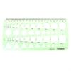 Clear Geometric Drawings Template Ruler,Plastic Circles Squares Hexagons Triangle Template Ruler Stencil Engineers Drawing Tool Office School Supplies Ideal Gift for Office, Classroom, Home view 1