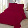 3 Piece Pre-Washed Solid Bedspread (Burgundy, King) view 1