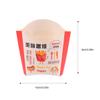 Cabilock 100pcs Disposable Box for Fries Portable Snack Holder Fresh Chips Pattern for Parties Picnics and Home Use view 2