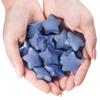 Rockcloud Pack of 4 Healing Crystals Star Shape Worry Stones Pocket Stone Hand Carved Ornamant Home Decoration, Blue Aventurine view 4