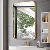 23.6 X 31.5 Large Gold Framed Modern Wall Mirror Rectangle Decorative Hanging Mirror with Complete Kit for Bathroom/Bedroom/Wardrobe view 3