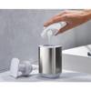 Joseph Joseph Bathroom Beauties 2-Piece Bathroom Sink Set with Toothbrush Holder and Soap Pump, Stainless Steel view 3