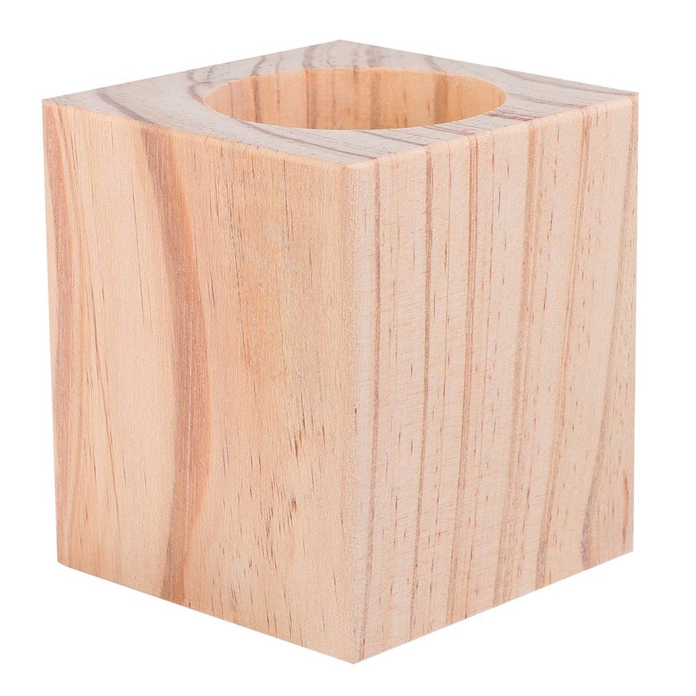 Garneck Adjustable Furniture Levelers Solid Pine Wood Table Riser 4 Level Heights