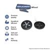 4Pk Vacuum Wheel Assembly Replacement Part For Bissell Fits 1548 ProHeat 2X Model # compare to part 1606422 view 2