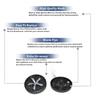 4Pk Vacuum Wheel Assembly Replacement Part For Bissell Fits 1548 ProHeat 2X Model # compare to part 1606422 view 3