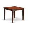 East West Furniture OXEL5-MAH-16 5 Piece Dining Room Table Set Includes a Square Kitchen Table and 4 Dark Khaki Linen Fabric Parson Dining Chairs, 36x36 Inch, Mahogany view 3
