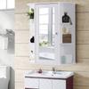 LHONE Bathroom Wall Mount Cabinets Shelf Organizer with Single Glass Door Bathroom Medicine Cabinet Storage 6.5" Deep, 2 Tier Inner Shelves view 2