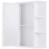 LHONE Bathroom Wall Mount Cabinets Shelf Organizer with Single Glass Door Bathroom Medicine Cabinet Storage 6.5" Deep, 2 Tier Inner Shelves view 4