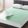 Best Price Mattress 2 Inch Egg Crate Memory Foam Mattress Topper with Calming Aloe Infusion, CertiPUR-US Certified, Full, Green view 1