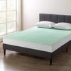 Best Price Mattress 2 Inch Egg Crate Memory Foam Mattress Topper with Calming Aloe Infusion, CertiPUR-US Certified, Full, Green view 2