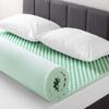 Best Price Mattress 2 Inch Egg Crate Memory Foam Mattress Topper with Calming Aloe Infusion, CertiPUR-US Certified, Full, Green view 3