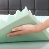 Best Price Mattress 2 Inch Egg Crate Memory Foam Mattress Topper with Calming Aloe Infusion, CertiPUR-US Certified, King,Green view 4