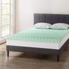 Best Price Mattress 4 Inch Egg Crate Memory Foam Mattress Topper with Calming Aloe Infusion, CertiPUR-US Certified, Twin, Green view 2