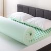 Best Price Mattress 4 Inch Egg Crate Memory Foam Mattress Topper with Calming Aloe Infusion, CertiPUR-US Certified, Twin, Green view 3