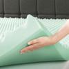 Best Price Mattress 4 Inch Egg Crate Memory Foam Mattress Topper with Calming Aloe Infusion, CertiPUR-US Certified, Twin, Green view 4