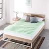 Best Price Mattress 4 Inch Egg Crate Memory Foam Mattress Topper with Calming Green Tea Infusion, CertiPUR-US Certified, Twin XL view 2