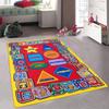 champion rugs Kids/Classroom Area Rug. ABCs Alphabet. Blocks. Shapes Triangle Square Rectangle. Educational. Fun. Non-Slip Gel Back. Bright Colorful Vibrant Colors (8 Feet X 10 Feet) view 1