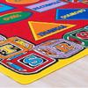 champion rugs Kids/Classroom Area Rug. ABCs Alphabet. Blocks. Shapes Triangle Square Rectangle. Educational. Fun. Non-Slip Gel Back. Bright Colorful Vibrant Colors (8 Feet X 10 Feet) view 4