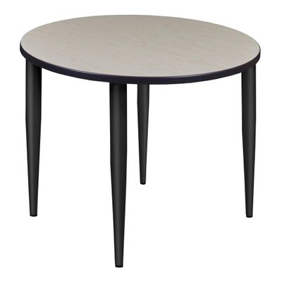 Regency Kahlo Tapered Breakroom Table, 36", Maple/Black